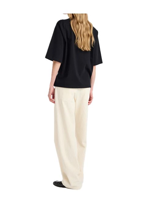 oversized cotton t-shirt | black Róhe | 820-20-096001_308 BLACK